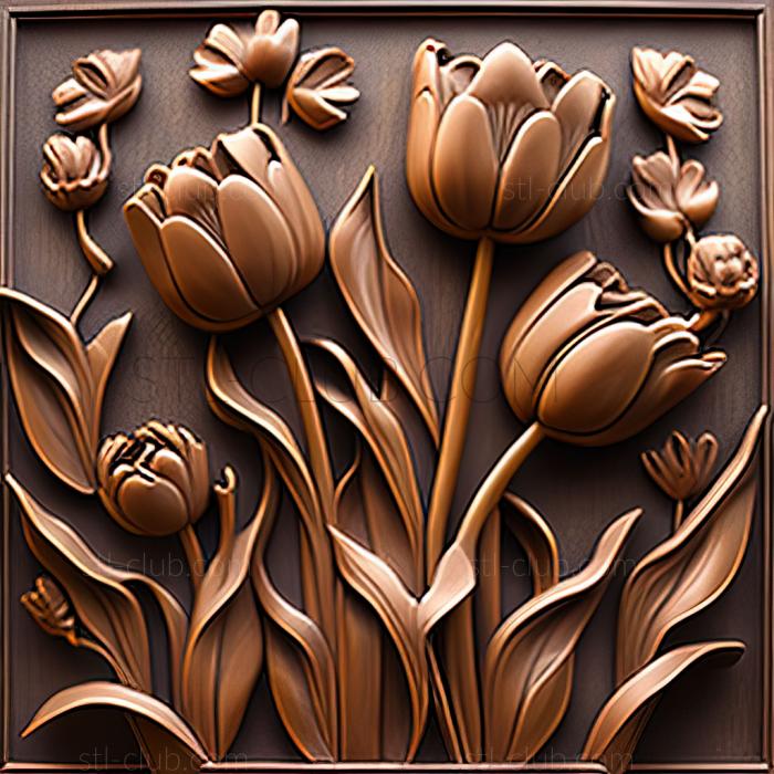 3D model st Tulips (STL)